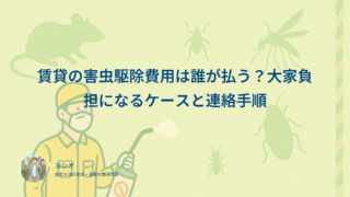 賃貸の害虫駆除費用は誰が払う？大家負担になるケースと連絡手順