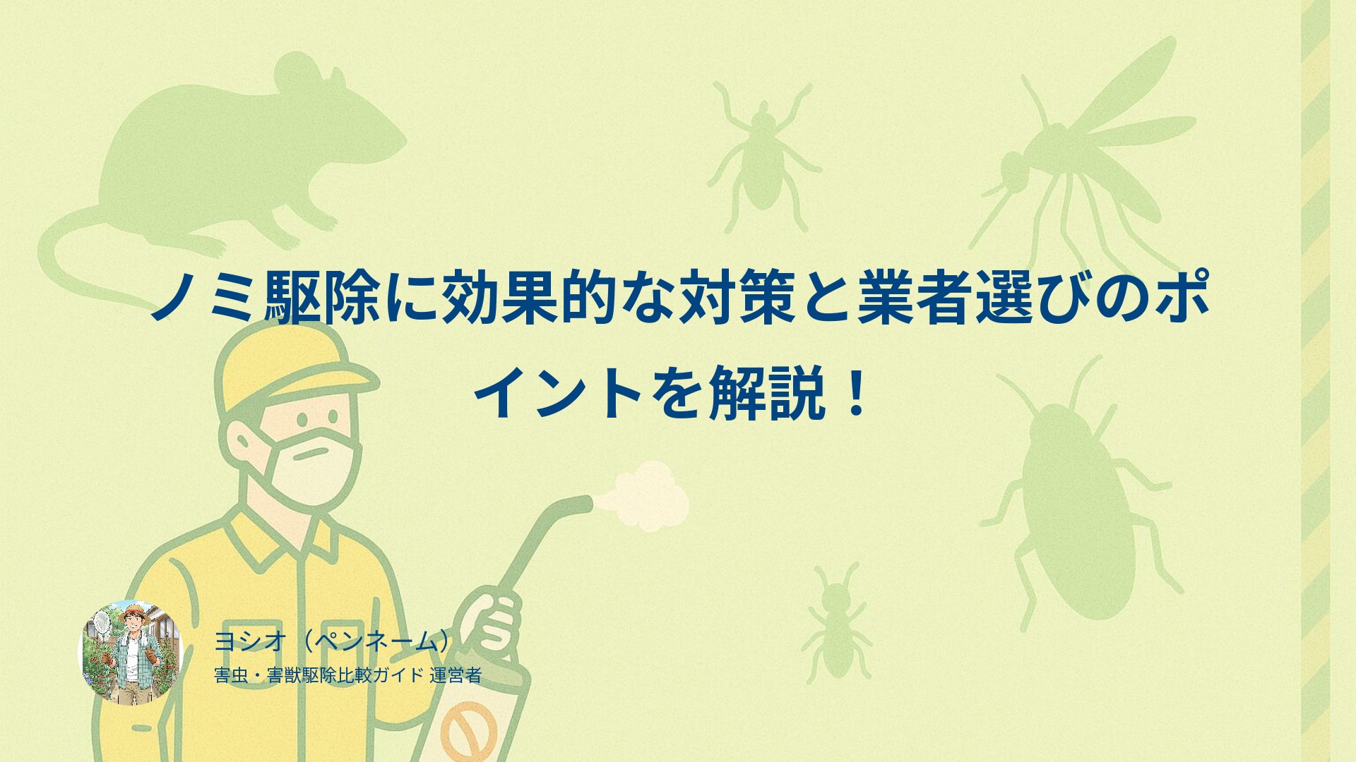 ノミ駆除に効果的な対策と業者選びのポイントを解説！