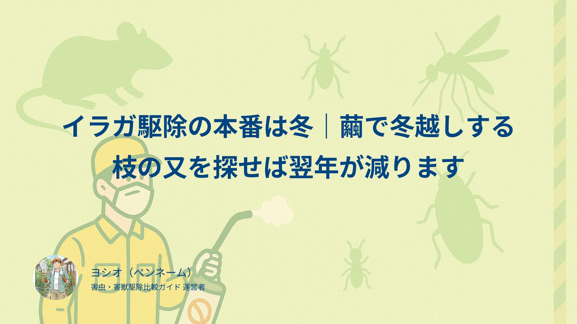 イラガ駆除の本番は冬｜繭で冬越しする枝の又を探せば翌年が減ります